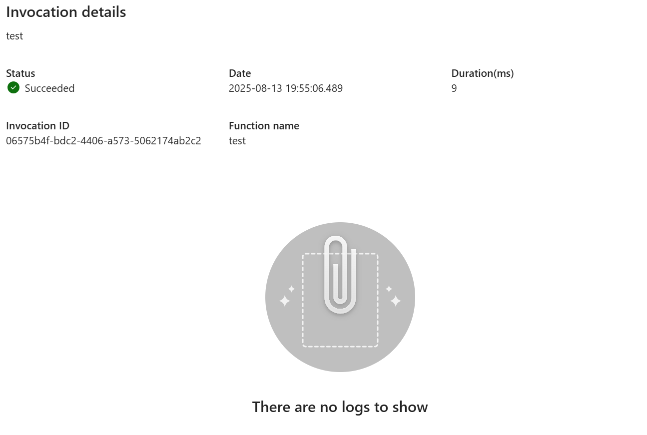 Simple Test No Logs