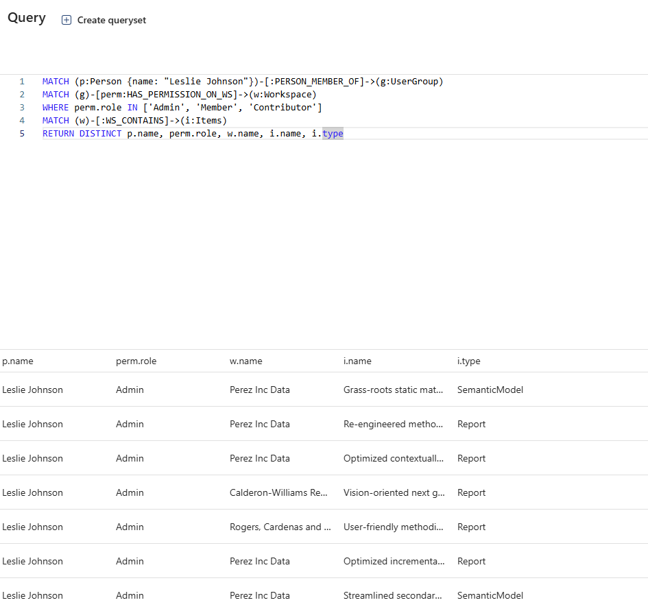 Query Results